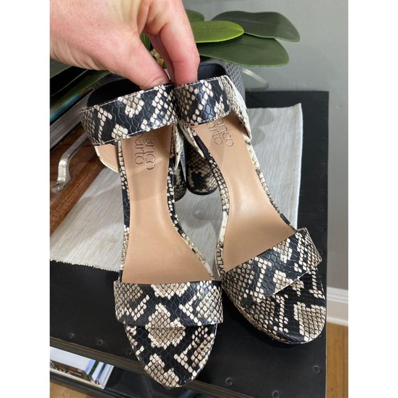 Franco Sarto Noa Snakeskin Printed Platform Sandal - Picture 6 of 9